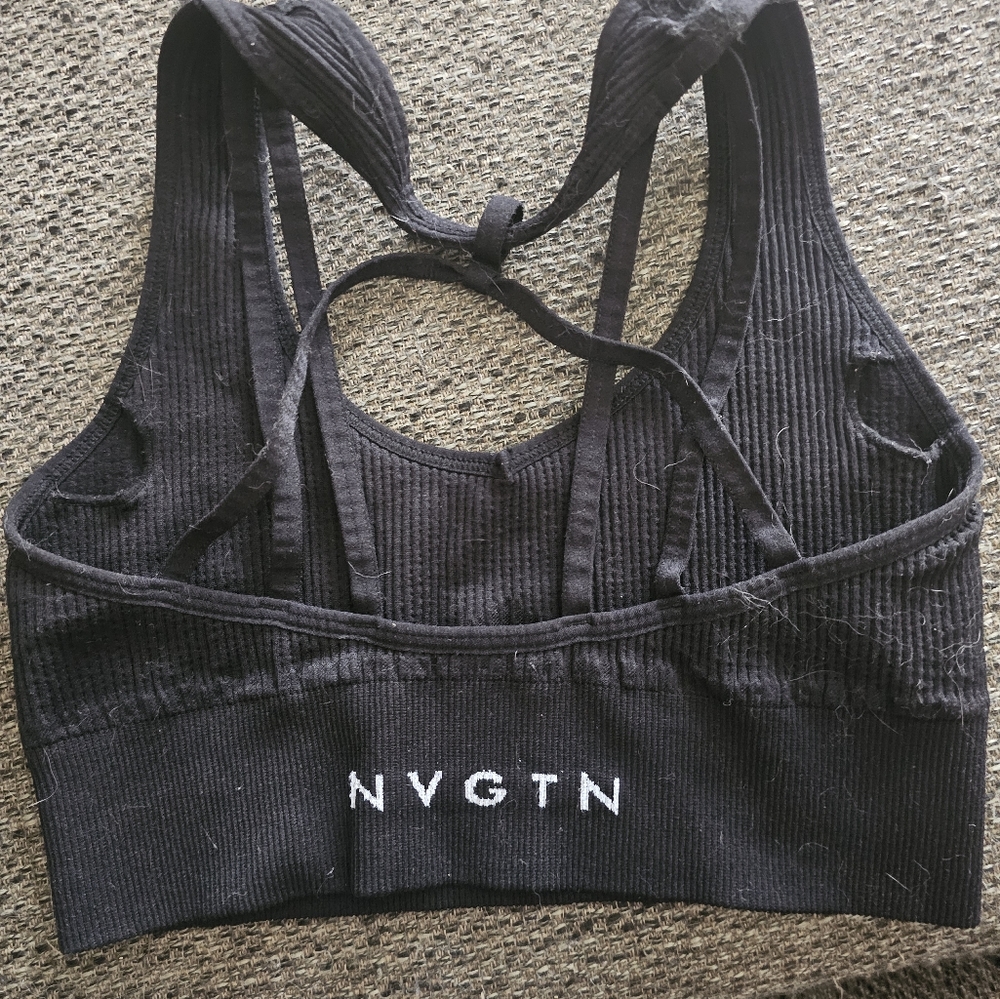 NVGTN Black Sports Bra